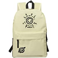 Unisex Naruto Casual Canvas Mochila Naruto Anime Mochila Hombres y Mujeres Bolsa de Viaje Impreso Mochila Mochila…